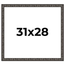31x28 Frame Black-Brown Medieval Solid Wood Picture Frame | 1.5 Inch Moulding Width | Gotham