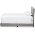 thumbnail image 3 of Baxton Studio Cassandra Tufted Queen Low Profile Bed in Light Gray, 3 of 7