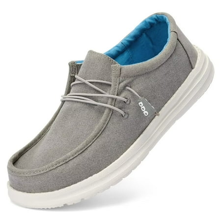 

Mens Loafers Boat Shoes Casual Slip on Lightweight Softsole Comfortable Breathable Canvas Men Shoe Blue Size 9