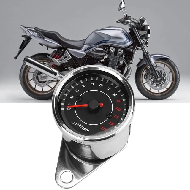 Motorcycle Tachometer Motorcycle Speedometer Backlight Tachometer Motorcycle Instrument Motorbike Accessory Motorcycle Backlight Tachometer Speedometer Aluminum Gauge Replacement