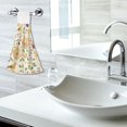 thumbnail image 5 of Yayeee Kitchen Hanging Hand Towels Set of 2 with Loop Bathroom Absorbent Tie Towel, Birds Tea Time, 5 of 7