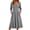 Gray, variant on A Line Dresses for Women Winter Ribbed V-Neck Long Sleeve Casual Flowy Dress with Pockets Plus Size Womens Clothing Wine XXXL