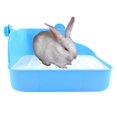 thumbnail image 4 of VONKY Rabbit Toilet Box Tray Pets Hamster Indoor Potty Trainer Guinea Pig Blue, 4 of 9
