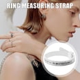 thumbnail image 4 of HUGFEGWE Ring Measuring Strap | Ring Sizer Gauge Set | Ring Sizer Measurement, Strap and Soft Ruler, Jewelry Sizing Tool Tape Finger Size Measurement Circle for Finger Circumference Measurement, 4 of 8