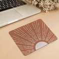 thumbnail image 2 of Boho Sun Terracotta Mouse Pad Mid Century Modern Decor Boho Desk Accessories Small Gaming Mouse Pad Square 9.5x7.9 Inch Add Vibrant Style to Your Desk, 2 of 4