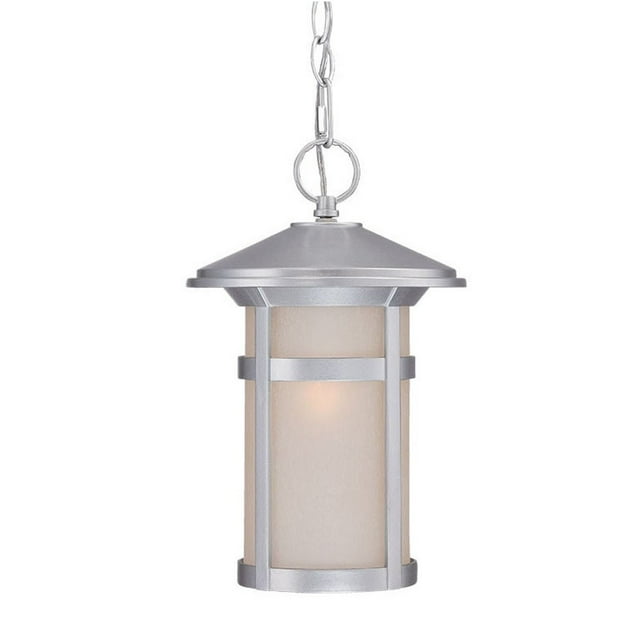 homeroots lighting 397981 Phoenix 1-Light Brushed Silver Hanging Light