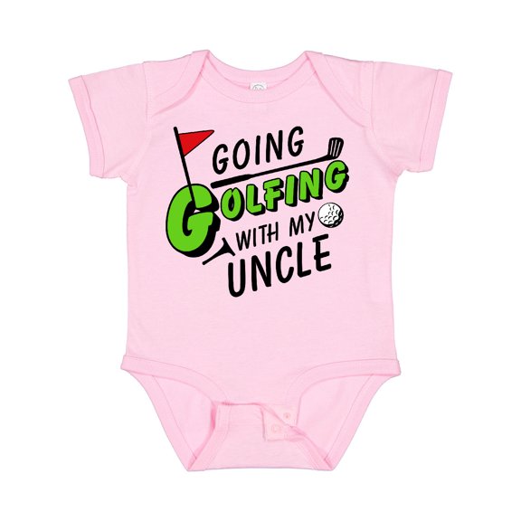 Inktastic Going Golfing with My Uncle Kids Golf Boys or Girls Baby Bodysuit