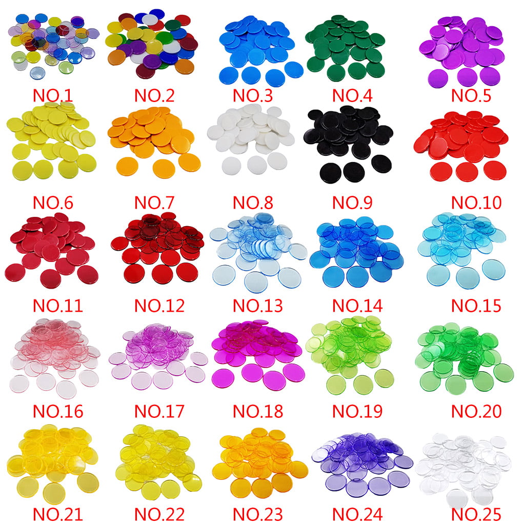 Plastic 19mm Count Poker Chips Games Supplies Game Cards Carnival Funny Toys 