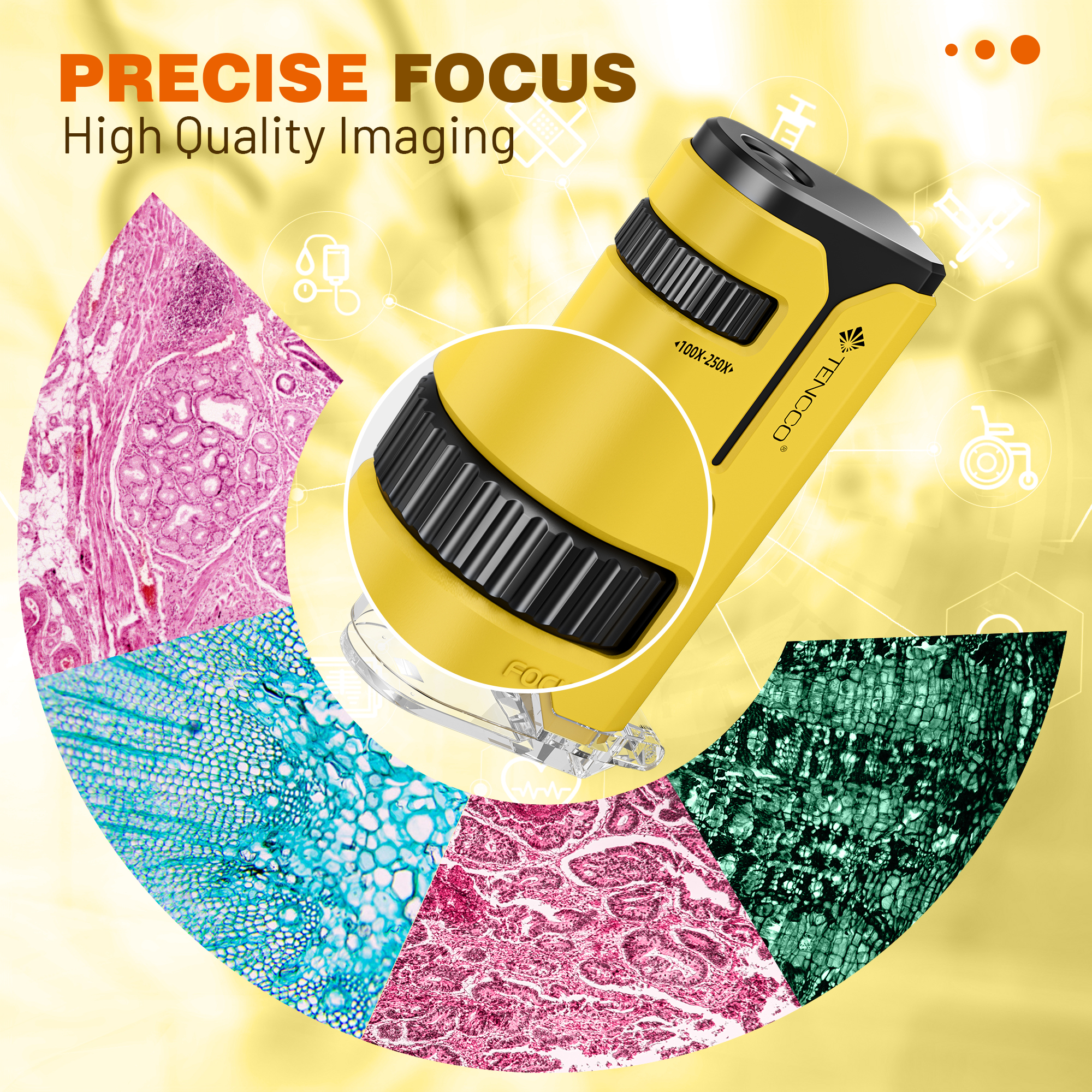 BEBANG Pocket Microscope with LED and UV Light photo 3