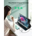 thumbnail image 5 of Portable Monitor for Laptop W/ Stand 180° Adjustable, EVICIV 15.6 Inch FHD 1080P IPS Eye Care Screen, Dual Speaker Travel Monitor for Laptop PC MAC Phone PS5/4 Xbox Switch, 5 of 8