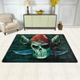 thumbnail image 2 of FREEAM Pirate Skull Non Slip Area Rug for Living Dinning Room Bedroom Kitchen, 4' x 6'(48 x 72 Inch), Sugar Skull Nursery Rug Floor Carpet Yoga Mat, 2 of 6