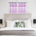 thumbnail image 3 of Purple Pink Boho Kitchen Curtains Window Panels, Vintage Ethnic Tribe Abstract Art Insulated Window Treatment Curtain, Grommet Curtains for Bedroom/Living Room/Bathroom, 2 Piece 52"Wx45"L, 3 of 8