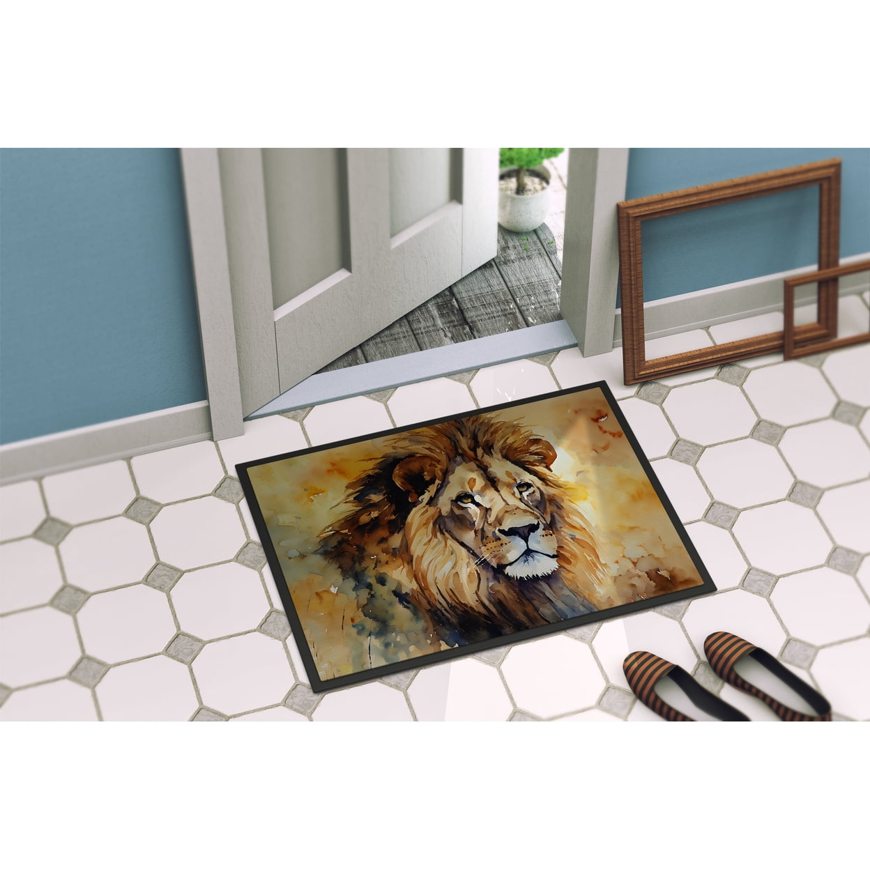 Lion Doormat 27 in x 18 in