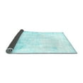 thumbnail image 2 of Ahgly Company Indoor Round Abstract Light Blue Modern Area Rugs, 6' Round, 2 of 4
