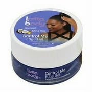 Lottabody Edge Control Hair Styling Gel with Coconut & Shea Oils, 2.25 oz., Moisturizing, Female