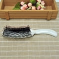 thumbnail image 5 of Happydeer Styling Comb Environmentally Friendly Safe Smooth Healthy Wide Application Hairdressing Tool Evenly Arranged Teeth S-shaped Evening Makeup Comb for Girls, 5 of 13