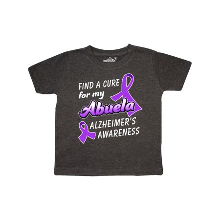 

Inktastic Alzheimer s Awareness Find a Cure for my Abuela Gift Toddler Boy or Toddler Girl T-Shirt