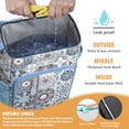 thumbnail image 3 of Earthy Bohemian Style Insulated Backpack Cooler - 20L Soft Cooler Bag, Boho Chic for Camping, 3 of 6