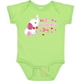 thumbnail image 3 of Inktastic My 1st Valentine's Day with Elephant Girls Baby Bodysuit, 3 of 5