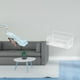thumbnail image 2 of Escultura De Cesta De Pared Inspirada En Pavo Real, Adorno Decorativo De Estante Flotante, Figura De Almacenamiento De Alambre De Metal Para El Hogar, Jardín, Baño Y Cocina., 2 of 8