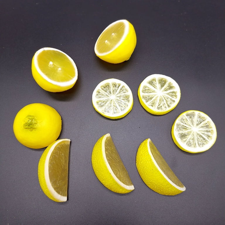 Nvzi Artificial Fruits Pack, Fake Fruit Set Plastic Fruit for