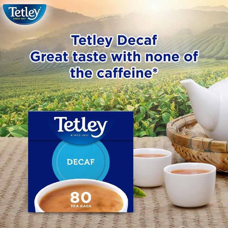 Tetley, Decaf Tea Bags, 80ct, Rainforest Alliance Certified