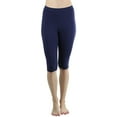 thumbnail image 5 of ToBeInStyle Women's Cotton-Spandex Blend 21" Outseam Shorts, 5 of 17