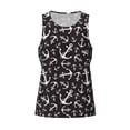 thumbnail image 4 of Fotbe Anchors Pattern Men's Quick Dry Workout Tank Top Gym Muscle Tee Fitness Bodybuilding Sleeveless T Shirt Breathable Workout Shirt-XX-Large, 4 of 9