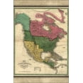 thumbnail image 1 of 24"x36" Gallery Poster, Map of North America 1826 pre united states, 1 of 1