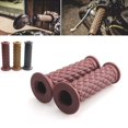 thumbnail image 1 of Empuñaduras de manillar de moto StarknightMT Vintage Rubber Brown, 1 of 6