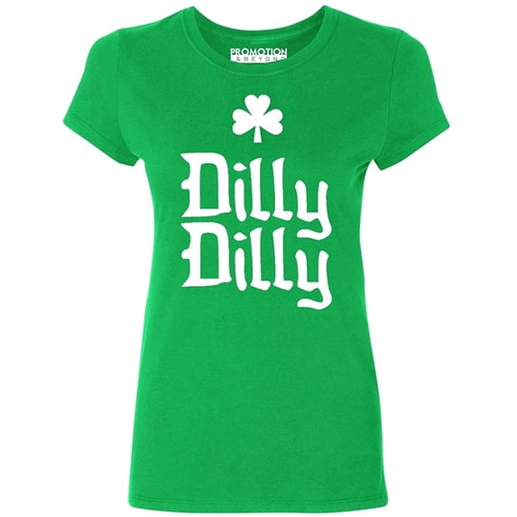 dilly dilly funny beer commercial viral women's t-shirt, 2xl, green