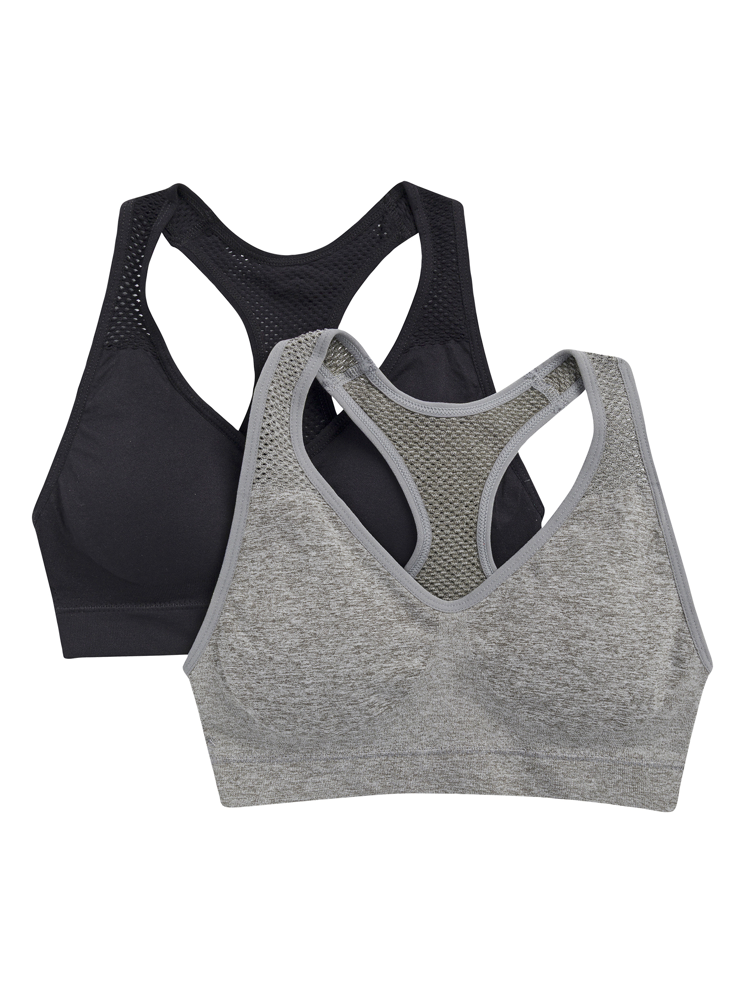 Wonder Nation Girls Seamless Racerback Sports Bra 2-Pack photo 1