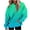Green, variant on LEAVINGSUO Womens Tops under $5 Fall Fashion Women's Fashion Printed Pocket Long Sleeve Blouse Casual Tops Sweatershirt Button Hoodies Blue XXL