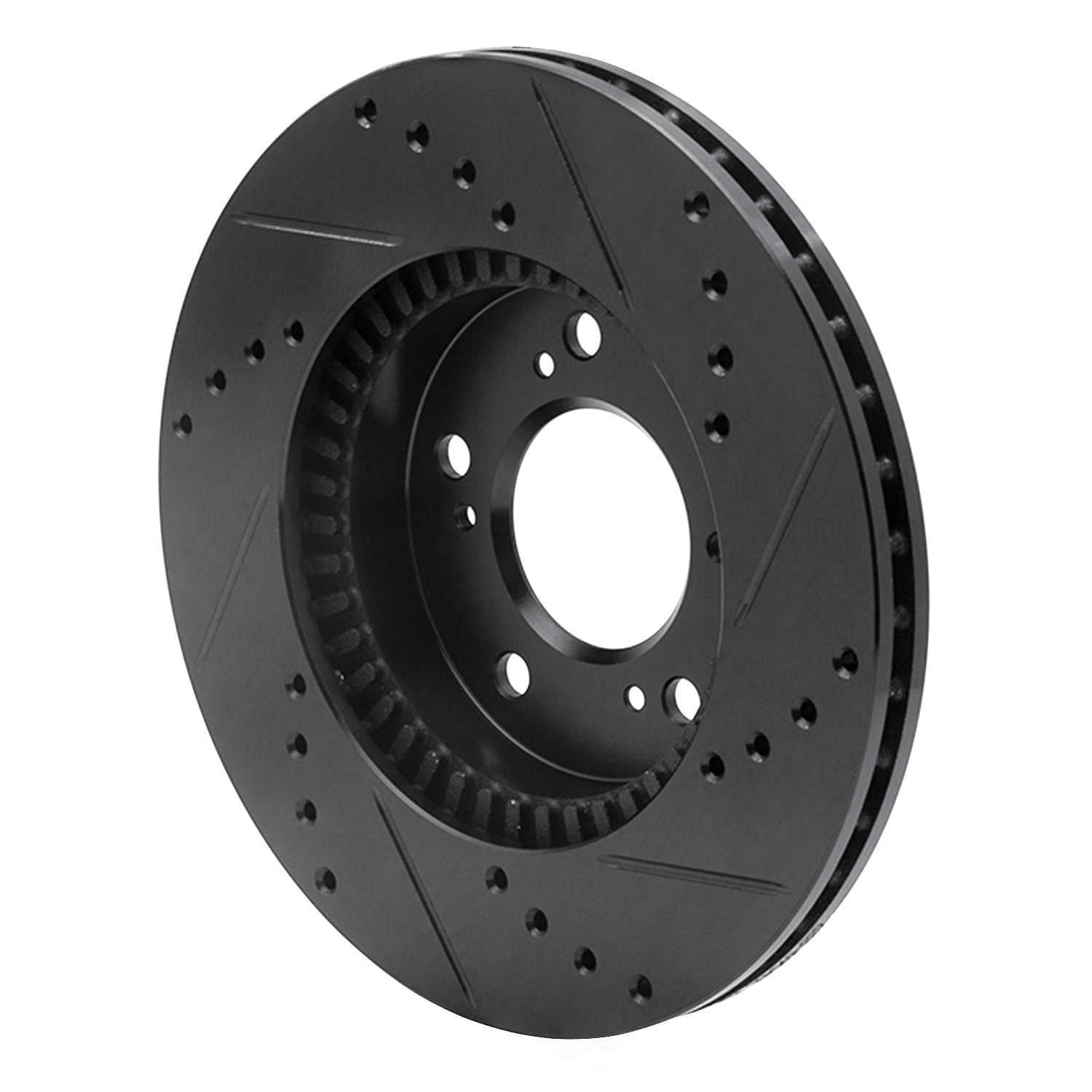 Dynamic Friction Company 633-59040L DFC Brake Rotor - Drilled And Slotted - Black