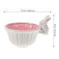 thumbnail image 2 of Ceramic Bowl Rabbit Fruit Bowl Rabbit Bowl Snack Dessert Salad Bowl Ceramic Tableware, 2 of 9