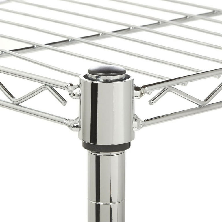 Silver Metal Shelving Unit, URHOMEPRO 5-Tier Heavy Duty Height Adjustable Kitchen Storage Shelves, Wire Shelving for Home, Wire Storage Racks for Garage Office kitchen, 35 Silver Metal Shelving Unit, URHOMEPRO 5-Tier Heavy Duty Height Adjustable Kitchen Storage Shelves, Wire Shelving for Home, Wire Storage Racks for Garage Office kitchen, 35