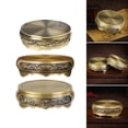 thumbnail image 2 of Tizuqe Elegant Brass Incenses Burners Base Round Shape for Sophisticated Decoration, 2 of 12