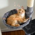 Pefilos 56" Multi-Level Cat Tree Tower for Large Cats with Top Perch, Hammock, Climbing Ladder and 2 Condos, Cat Tree House for Multiple Cats, Dark Gray Pefilos 56" Multi-Level Cat Tree Tower for Large Cats with Top Perch, Hammock, Climbing Ladder and 2 Condos, Cat Tree House for Multiple Cats, Dark Gray