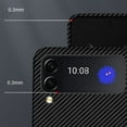 thumbnail image 5 of TECH CIRCLE Case for Samsung Galalxy Z Flip4,Shockproof PC Carbon Fiber Protective Slim Fit Phone Cover Compatible with Wireless Charging For Galaxy Z Flip 4, Black, 5 of 8