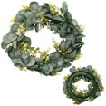 thumbnail image 4 of Eucalyptus Wreath Farmhouse Decor, Green Wreath Front Door Farmhouse Artificial Wreath Spring Summer, 4 of 5