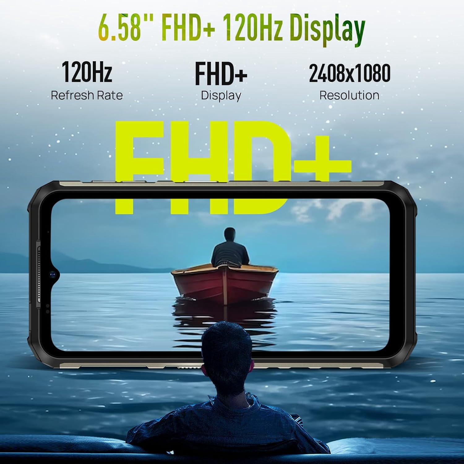 Ulefone Armor 22 Rugged Phone, IP68/IP69K, 64MP Wide-Angle & 64MP Night Vision Camera, 16GB 128GB MTK Helio G96, 6600mAh, 33W Fast Charging,Green,128GB