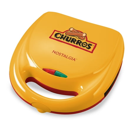 Nostalgia Electric Churro Maker, Red and Yellow