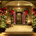 thumbnail image 1 of Décorations de Noël Extérieures, Rideau de Noël Décoration de Porte Suspendue Peinture Drapeau Suspendu Décorations de Noël Intérieures, Décorations de Noël Extérieures, 1 of 5