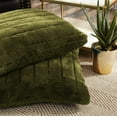thumbnail image 3 of Home Soft Things Super Soft Decorative Pillow Covers, Set of 2, Olive, 26" x 26", 3 of 3