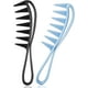 thumbnail image 1 of 2 peines grandes de dientes anchos, mangos antiestáticos, herramientas para peinar el cabello (negro, azul), 1 of 4