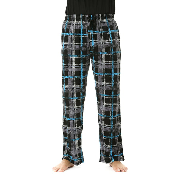 Followme - Silky Fleece Ultra Soft Plaid Pajama Pants (Black / Neon ...