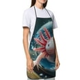 thumbnail image 4 of Sikiie Bubbles Axolotl Fantasy Aprons for Kitchen Cooking Aprons, Chef Apron for Men Women Chef, 4 of 7