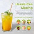 thumbnail image 3 of Bionex Drinking Straws Biodegradable Sugarcane Disposable 1000 Count 8-Inch, 3 of 4