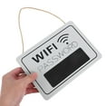 thumbnail image 4 of WHAMVOX WIFI Sign for Business Wooden Plaque Home Decor Reusable Wood Network Password Display Sign for Guests for Hotels and Offices, 4 of 7