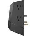 thumbnail image 2 of Titan 4- Outlet Surge Protector Outlet Extender with LED Lights, Black, 2 of 7